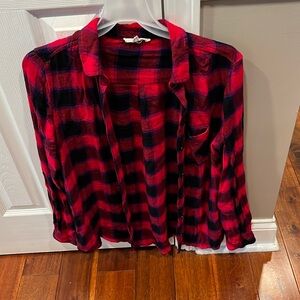 Women’s flannel shirt. Size large juniors
